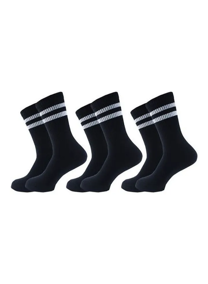 Half Towel Sport Socks Black