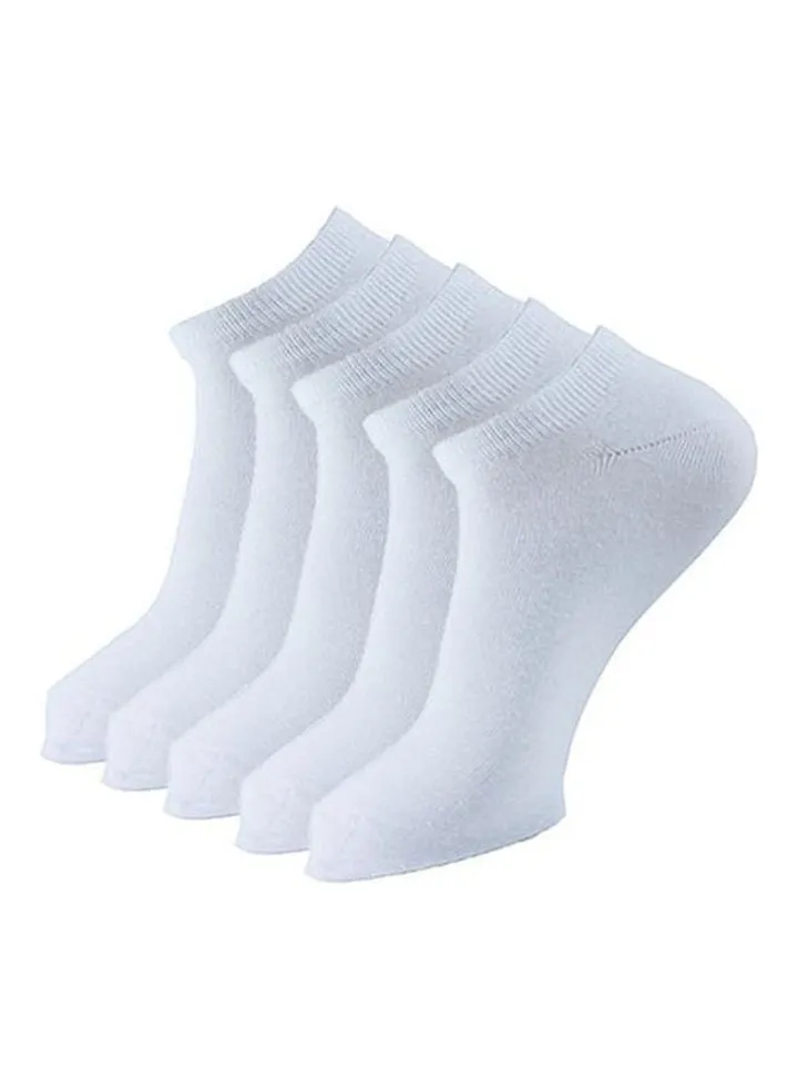 Ankle Plain Socks White