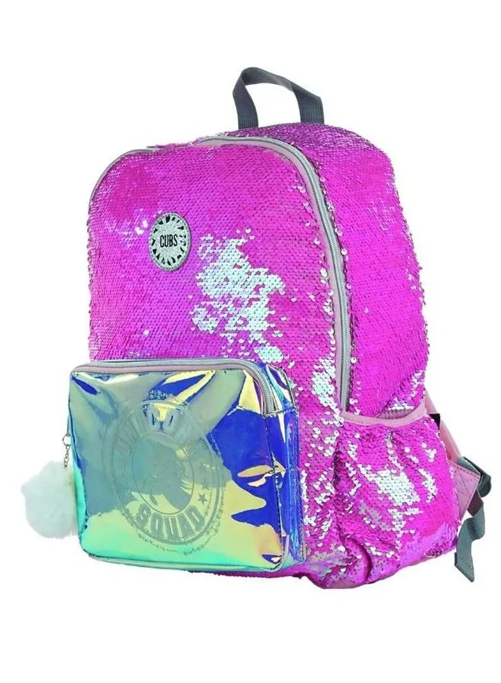 Hot Pink Silver Sequin