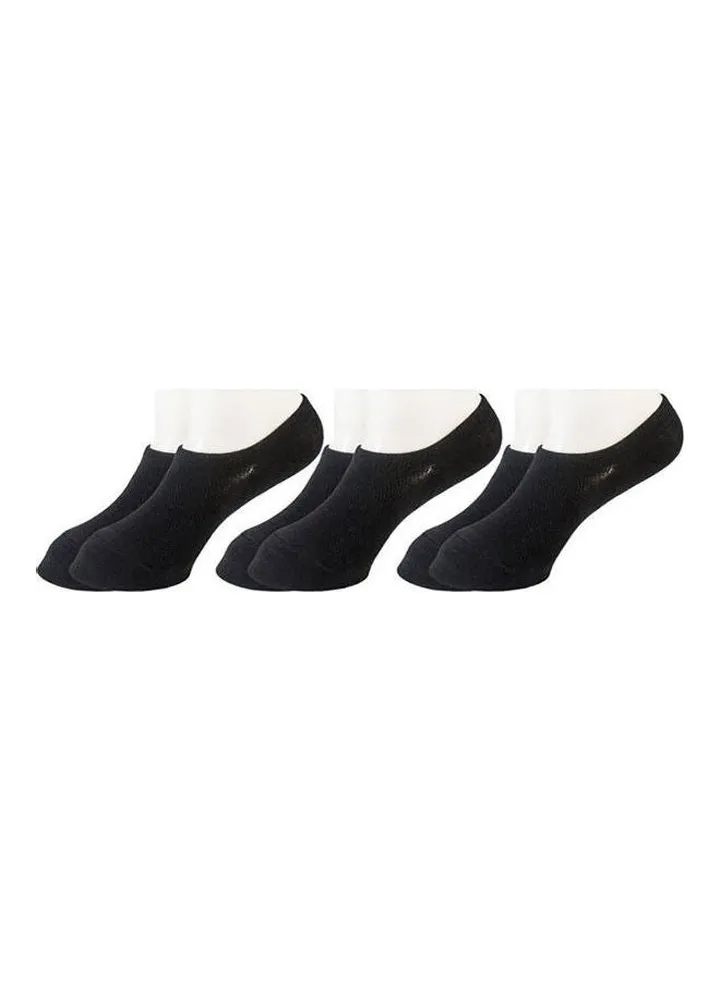 No Show Plain Socks Black