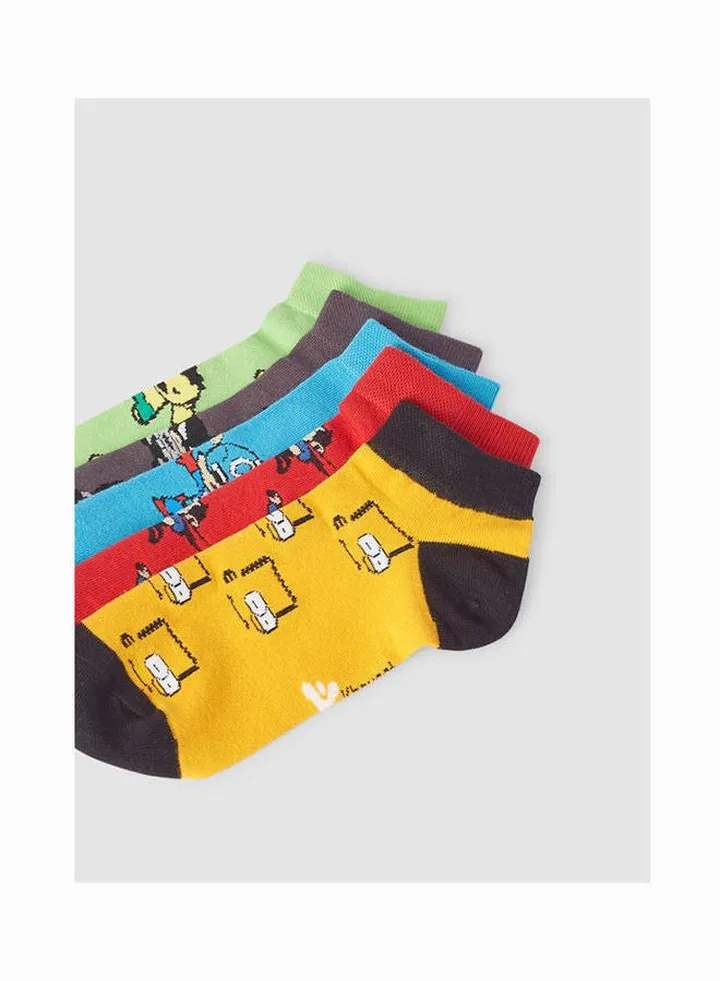 Casual Cotton Socks Multicolour