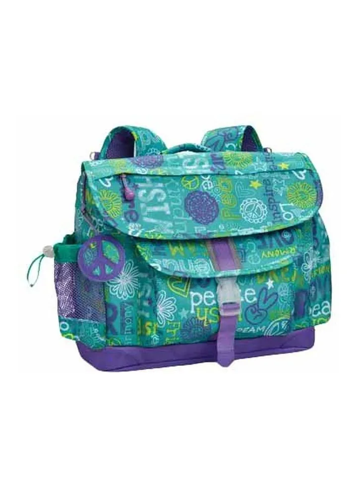 Printed Kids Backpack Blue/Purple/Green