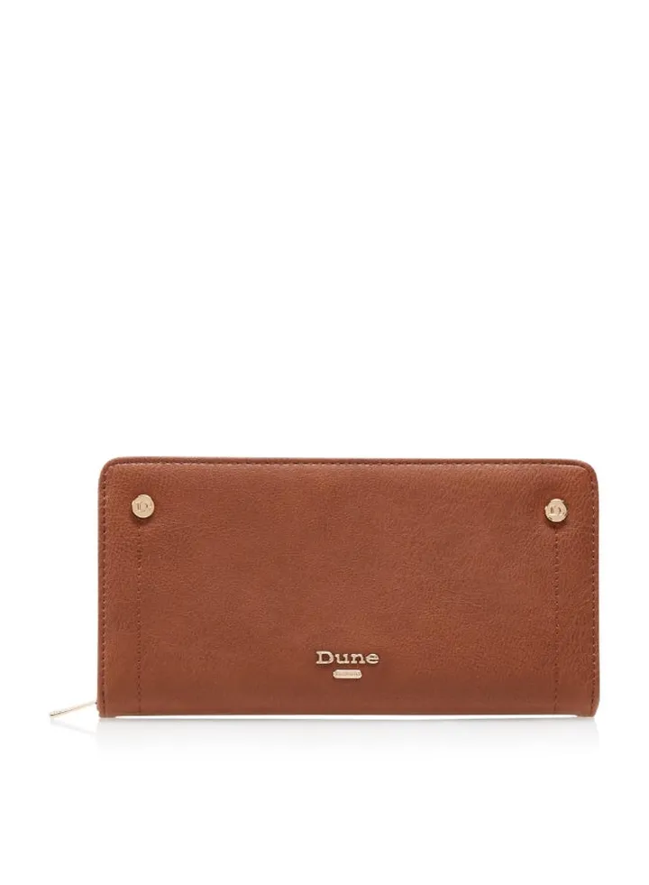 Korrie Lining Zip Coin Purse Brown