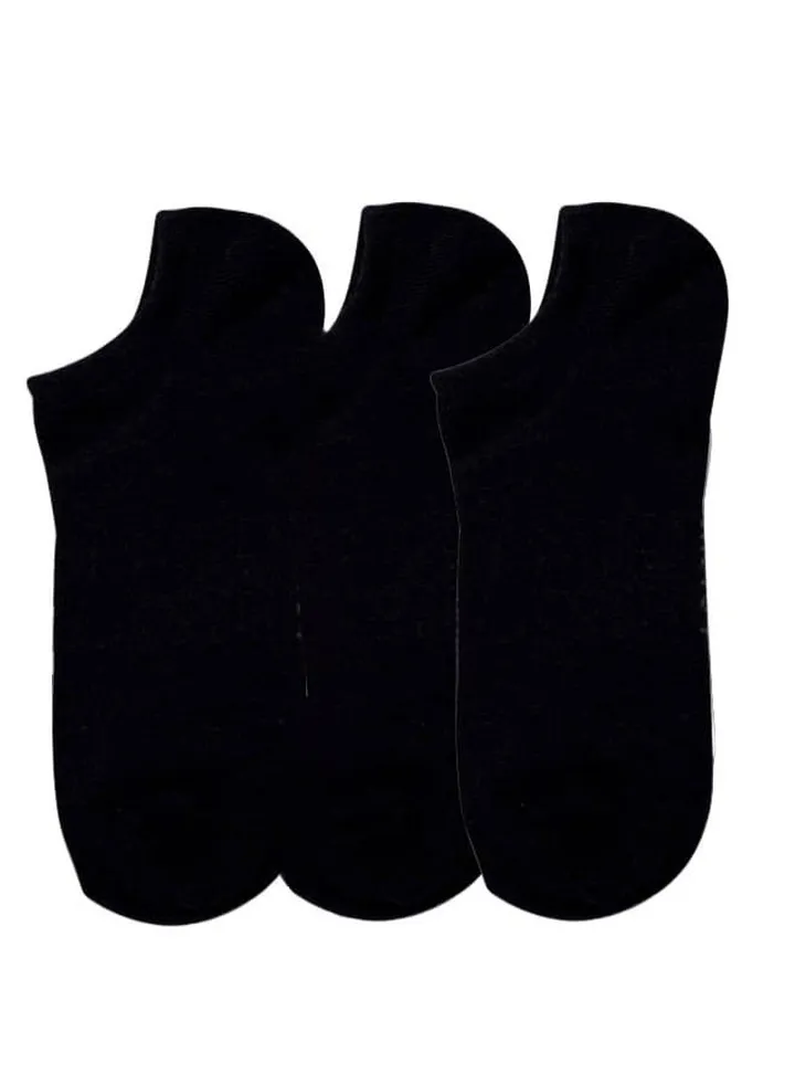 future socks low cut black pack of 3 size 36-40 cotton