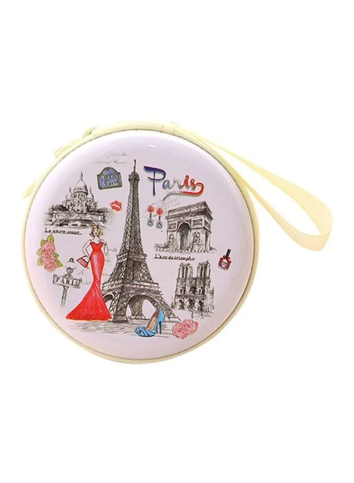 Printed Womens Coin Purse White