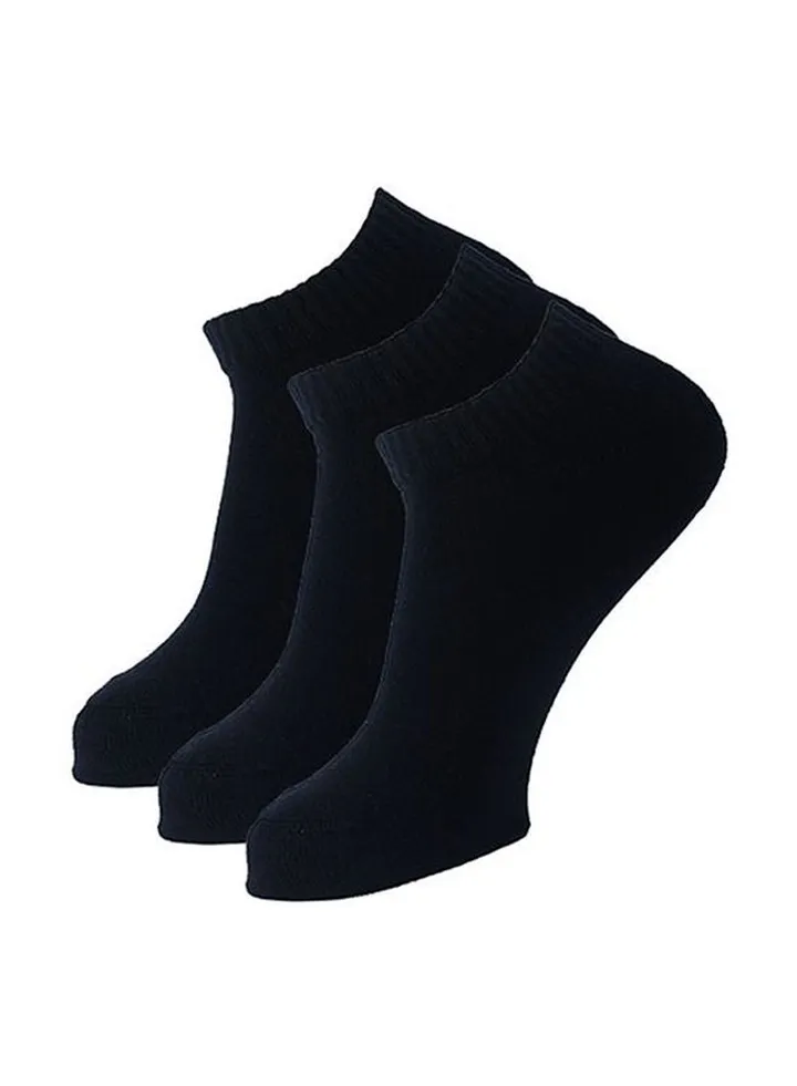 Ankle Half Towel Socks Black