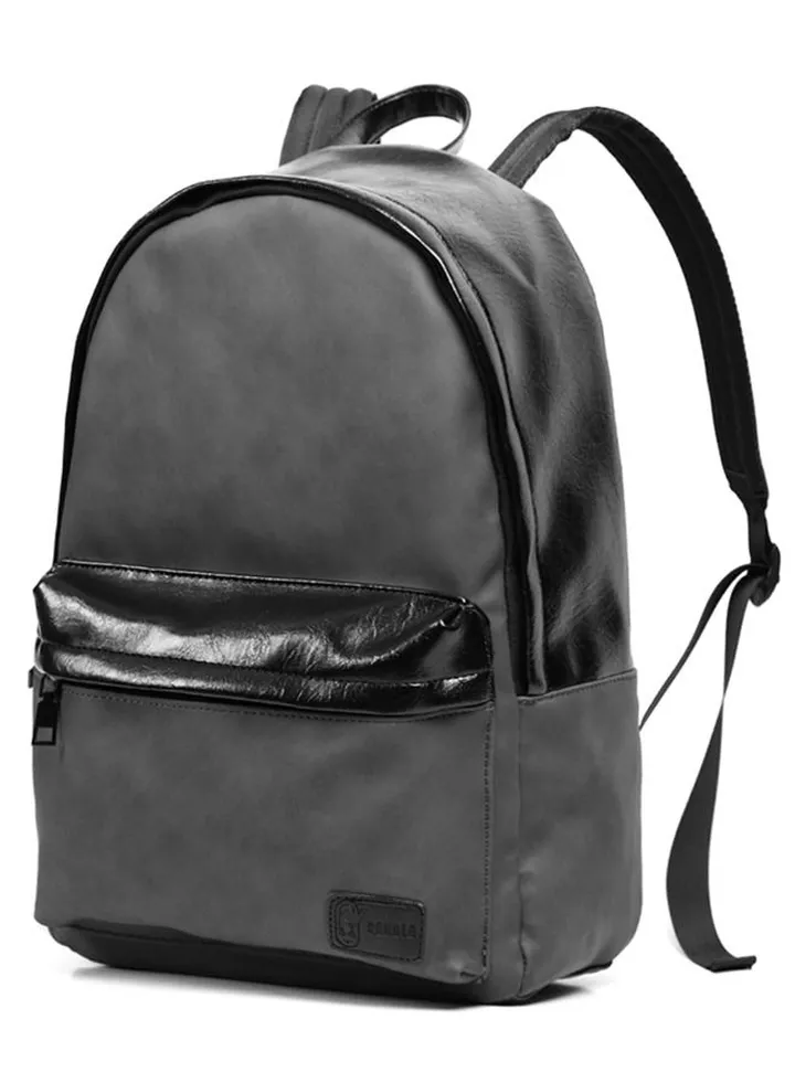 3550 Leather School Backpack Waterproof Travel Casual Laptop Bag