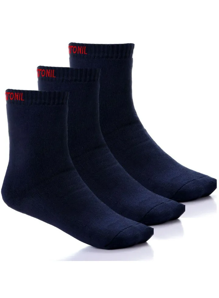 Pack of 3 Cotton Half Towel Sport Socks for Men
