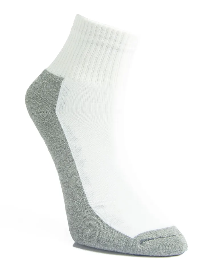Maestro Socks Tennis White X Grey-124