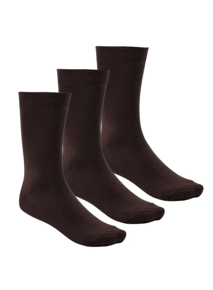 Pack of 3 Cotton Casual Dress Classic Socks for Men