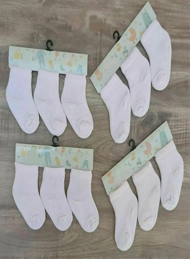 Bundle Of 12 Soft Cotton Socks For Baby Boys & Girls