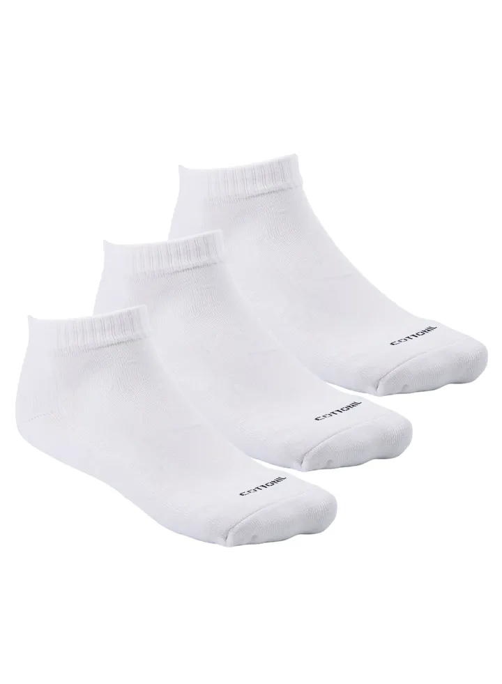 Pack of 3 Half Towel Cotton Socks