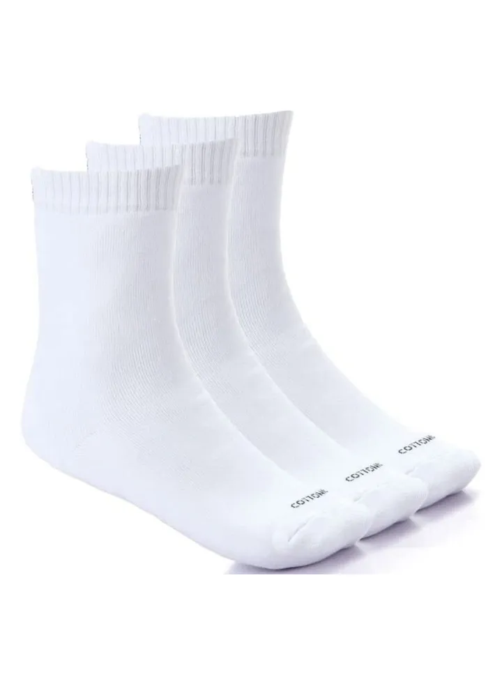 Pack of 3 Cotton Half Towel Sport Socks for Men