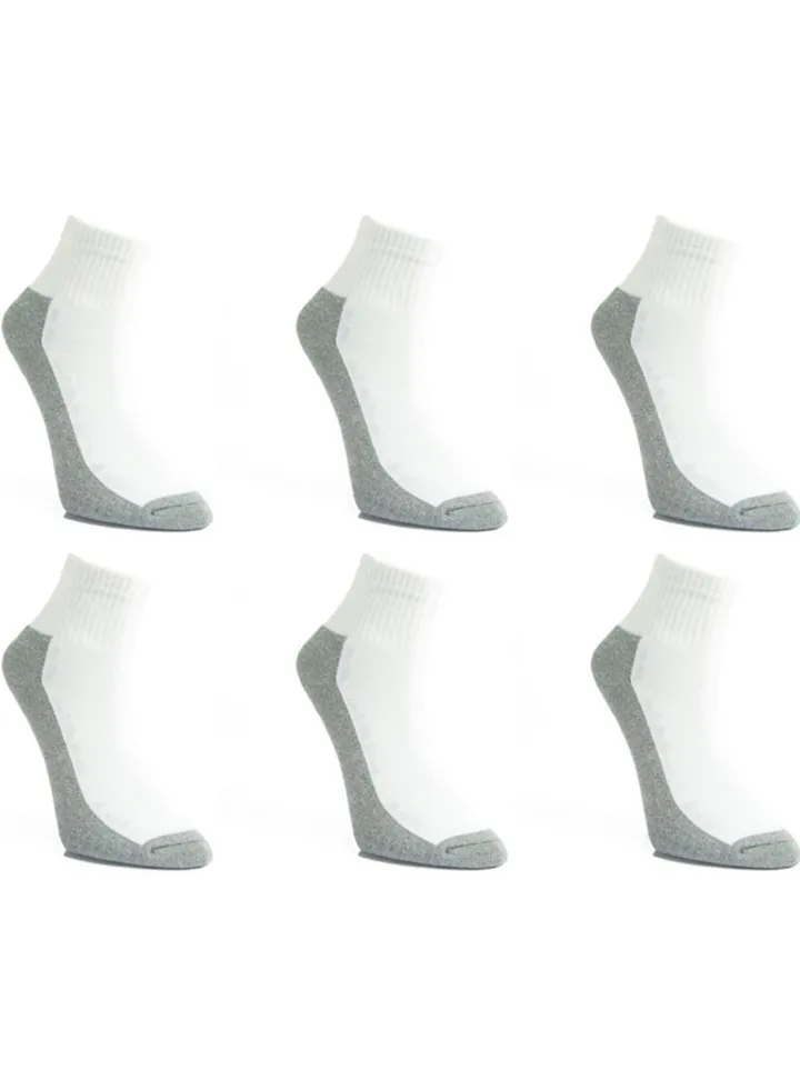 Maestro Tennis Bucket 6 Socks WhiteXGrey-124