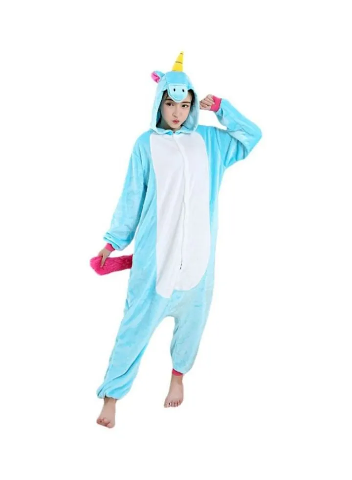 Horse Shaped Comfy Onesie Blue/White/Pink