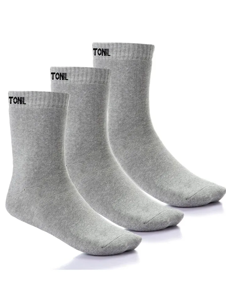 Pack of 3 Cotton Half Towel Sport Socks for Men