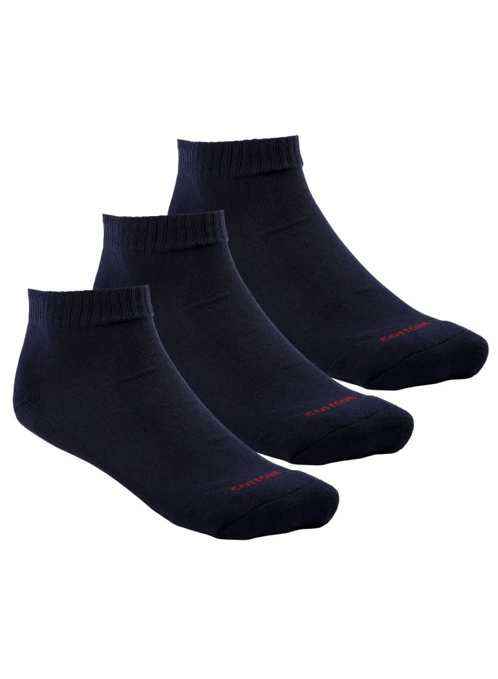 Pack of 3 Half Towel Cotton Socks