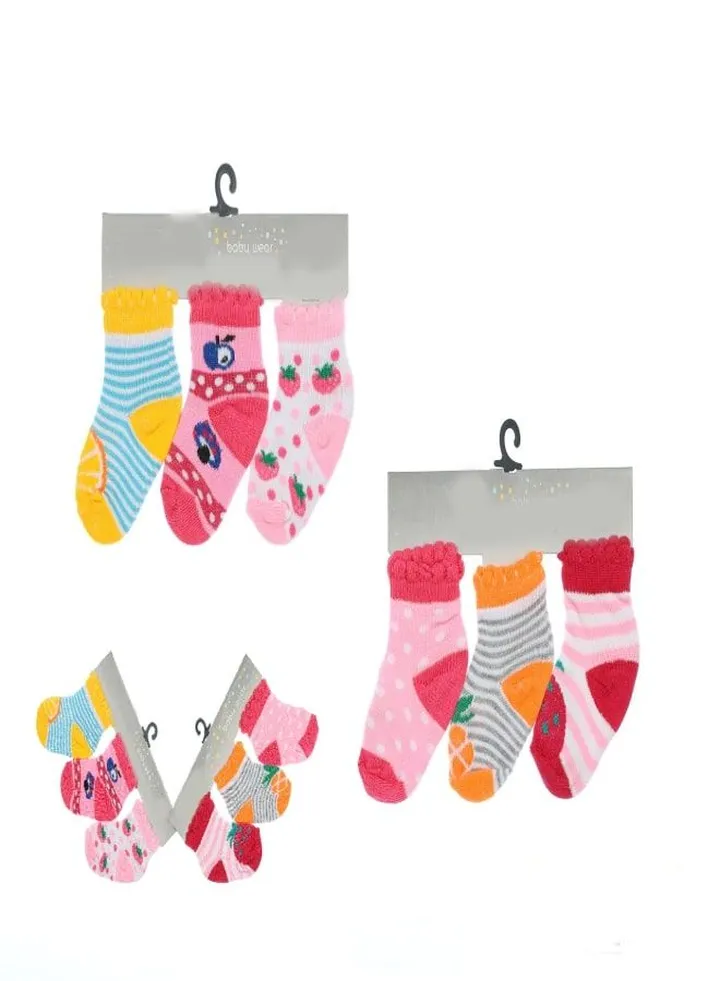Bundle Of 12 Soft Cotton Socks For Baby Boys & Girls
