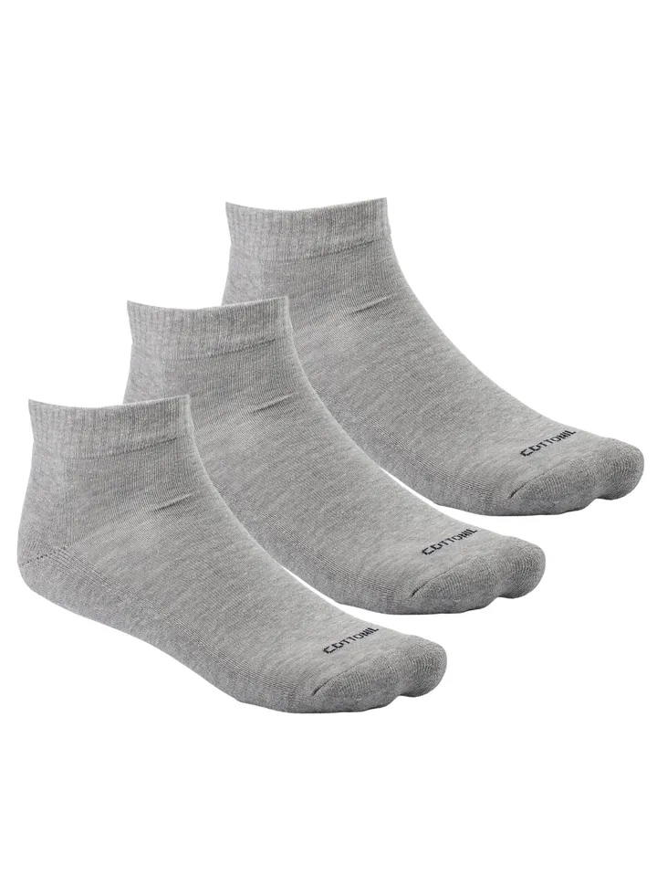 Pack of 3 Half Towel Cotton Socks