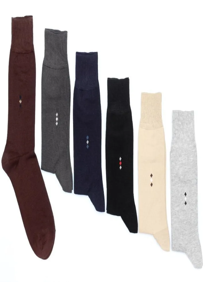 Bundle Of 2 Soft Cotton Classic Socks For Men