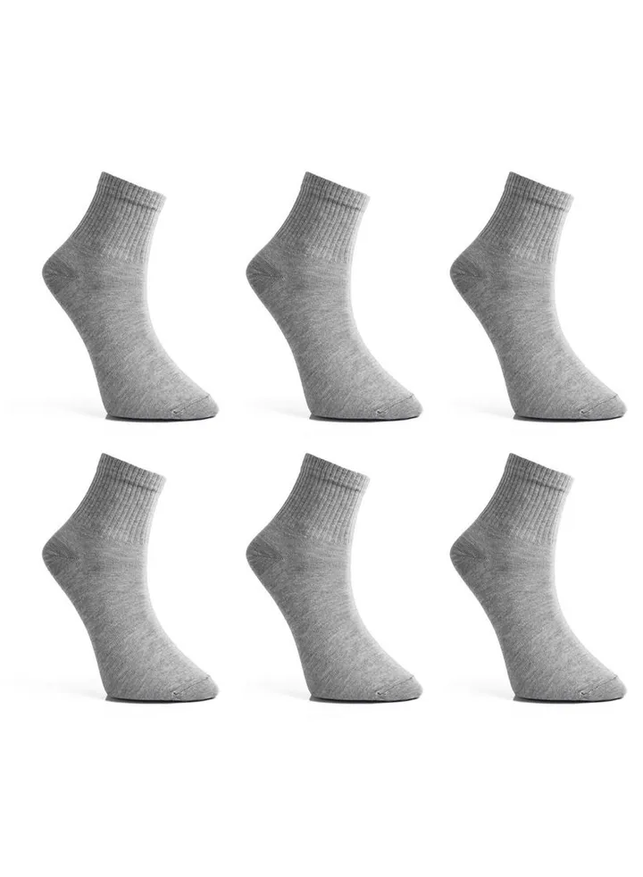 Maestro Tennis Bucket 6 Socks Light Grey-123