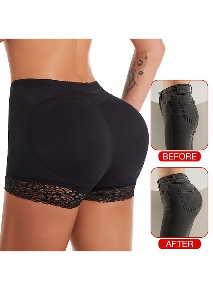 Shapewear for Women Shorts Body Shaper Hip Lifter Panties Underwear for Dresse Black