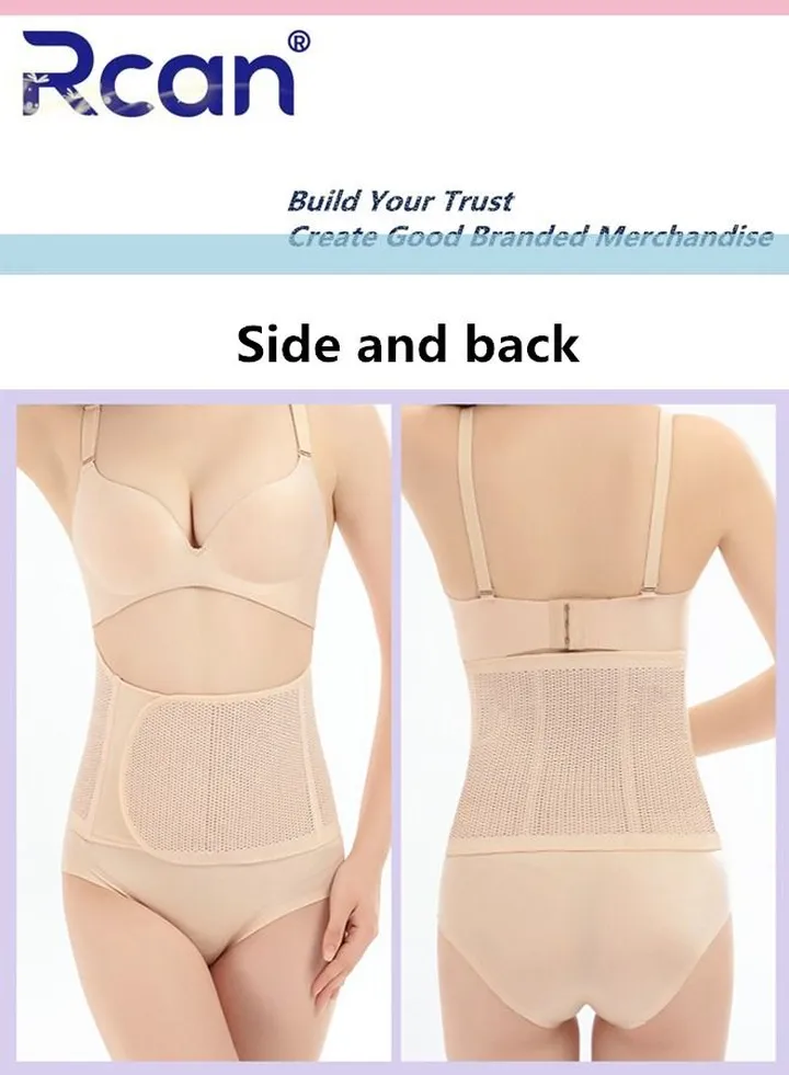 Postpartum Girdle Support Recovery Belly Band Ultra Thin and Breathable not Sweaty Elastic for Women Shaper Waist Shapewear Belt After Birth Moisture Absorbing Support Band and Back Support