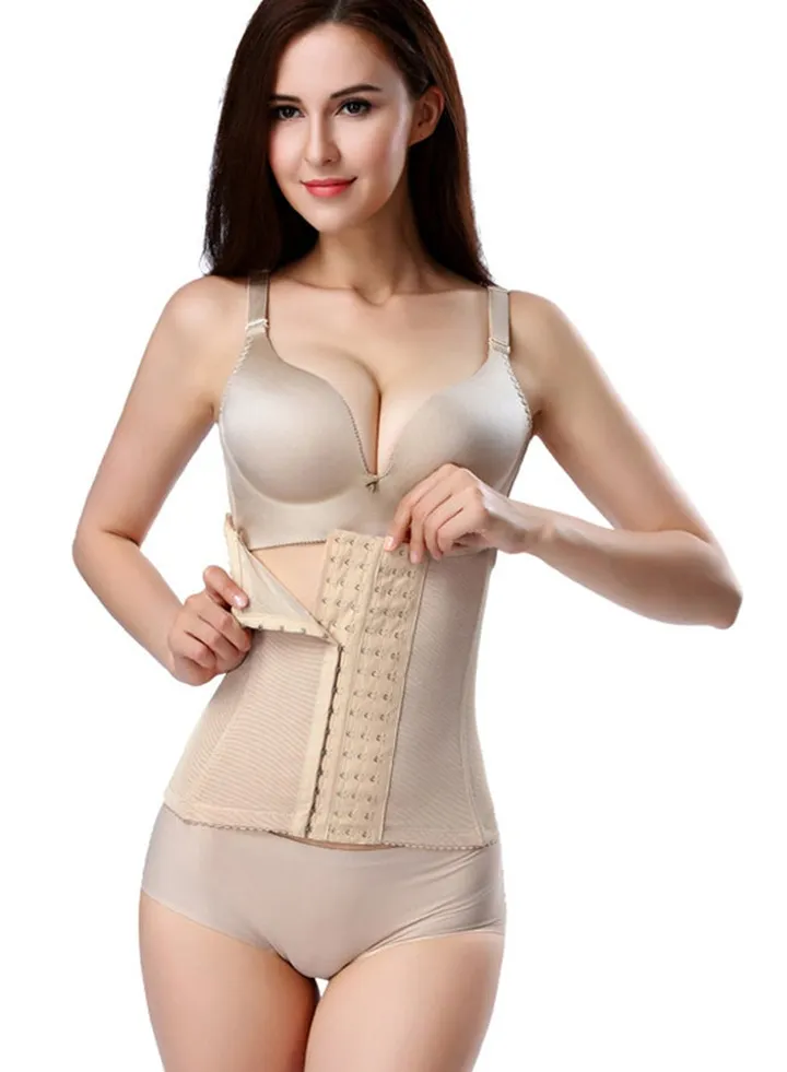 Hook Closure Shapewear Beige