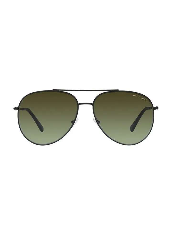 Full Rim Aviator Sunglasses 0AX2043S 62 6000E8