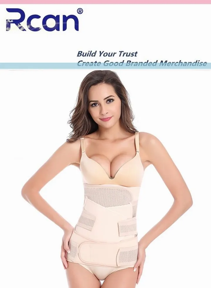 3 in 1 Postpartum Girdle Support Recovery Belly Band for Women Body Shaper Waist Shapewear Belt After Birth Support Band Post Surgery and Back Support