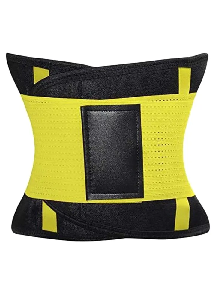 Adjustable Trainer Belt Waist Cincher Shapewear Yellow/Black