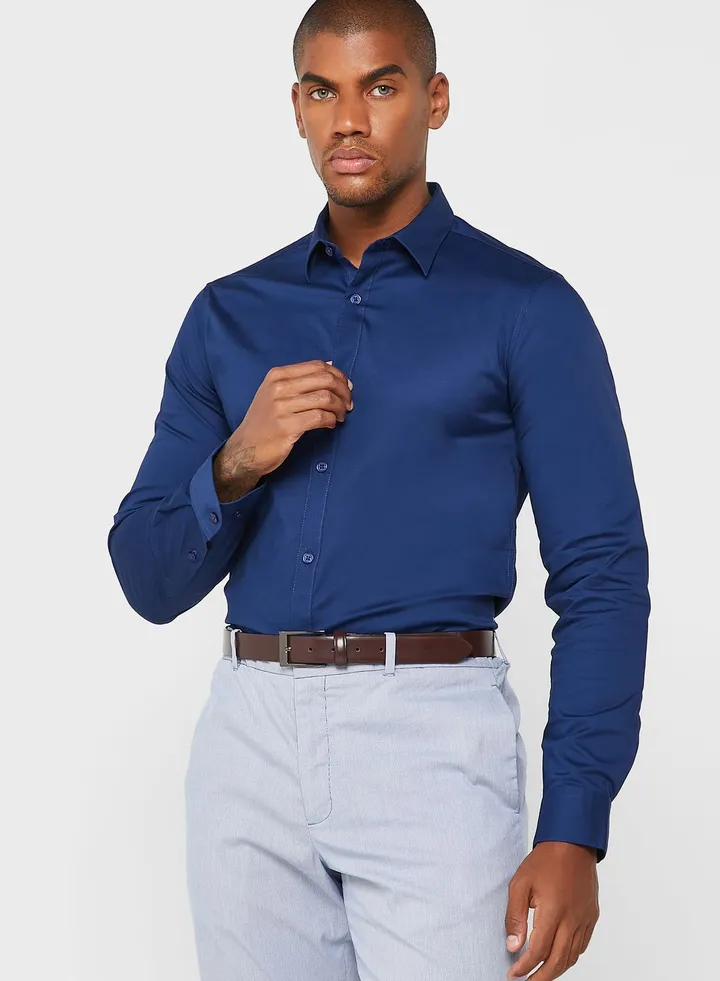 Stretch Cotton Slim Fit Shirt