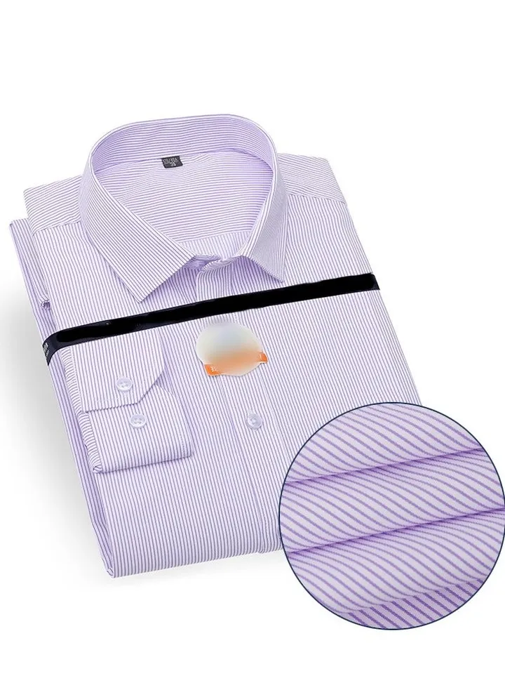 New Business Striped Long Sleeved Shirt