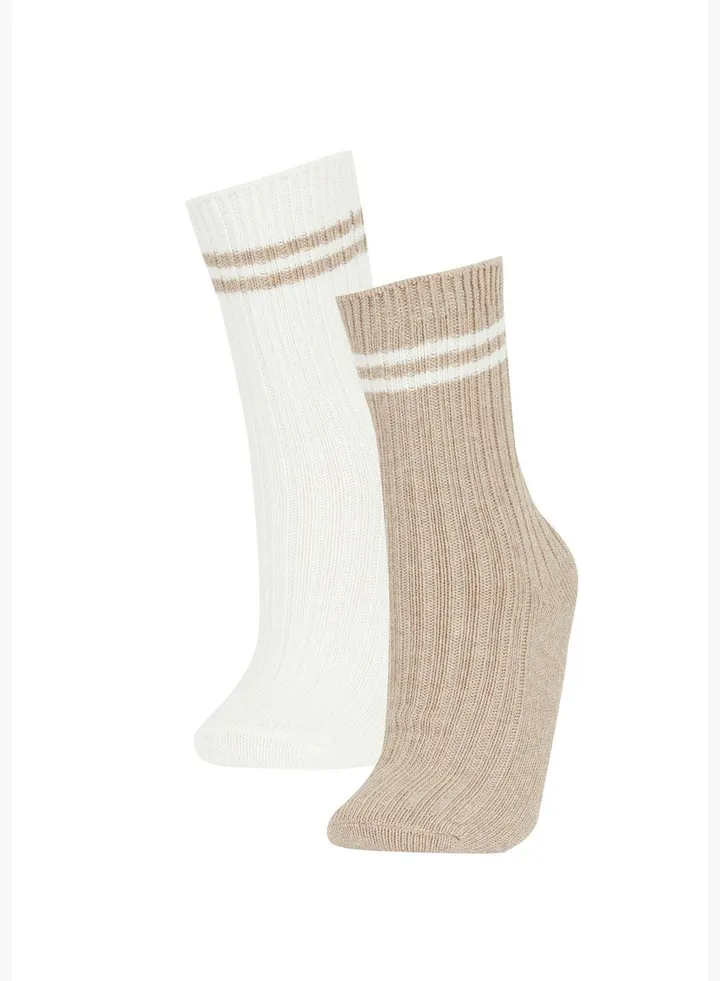 2 Pack Woman High Cut Socks