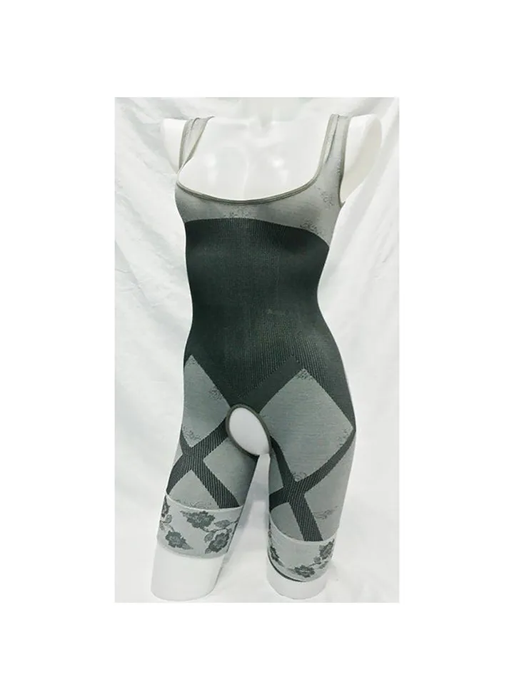 Sleeveless Scoop Neck Shapewear Grey