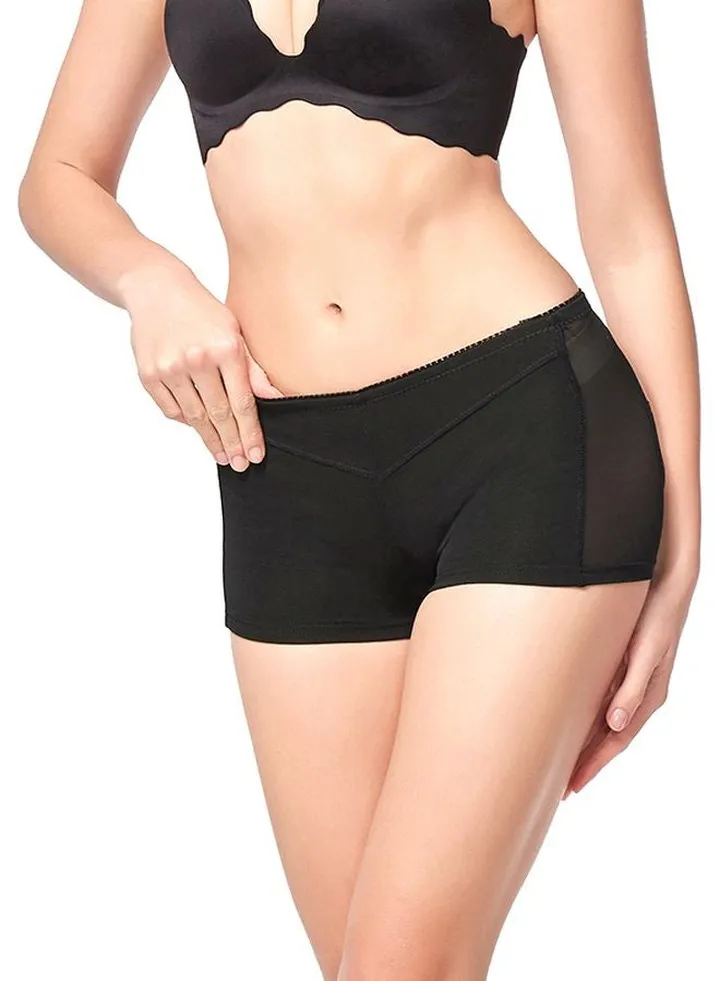 Solid Hip-Up Shapewear Black