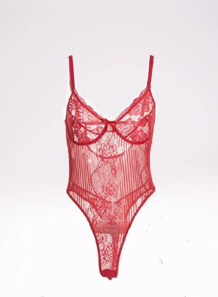 Stripe Gathered Floral Shapewear