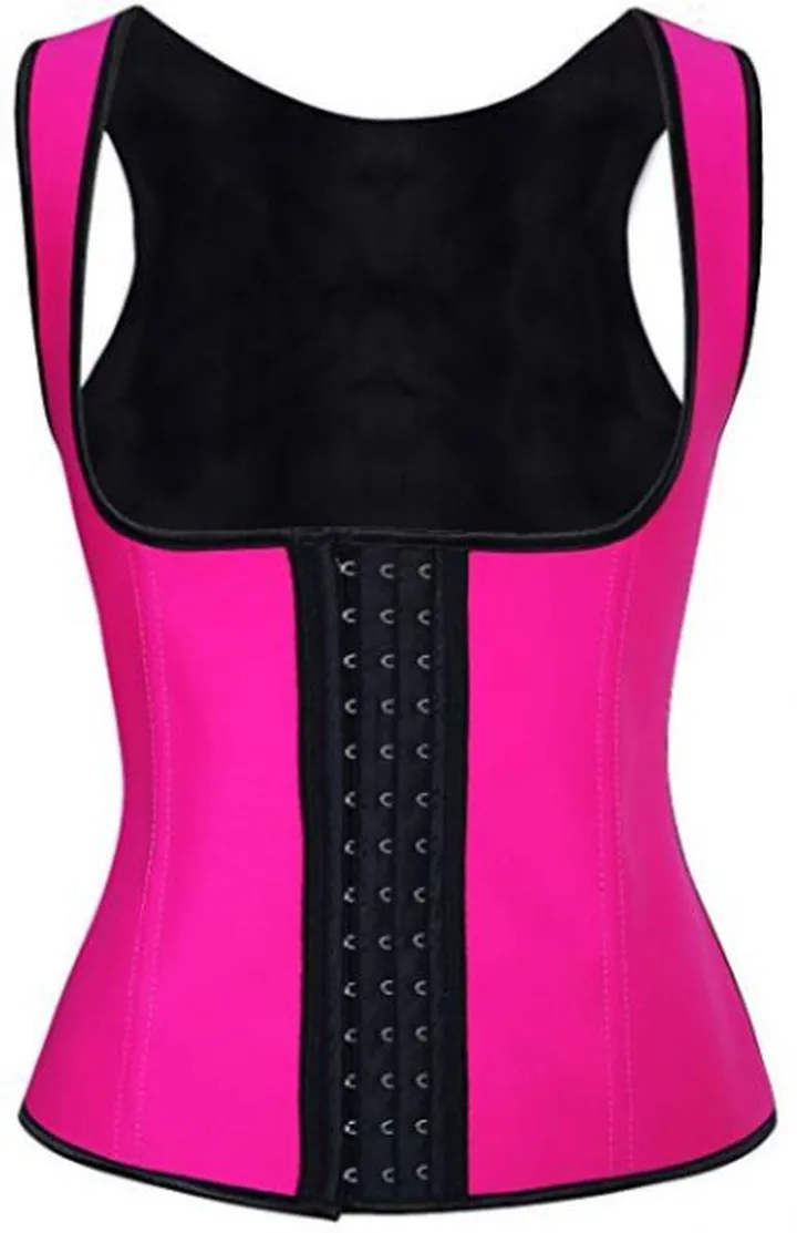 Latex Corset Body Shapewear Pink/Black