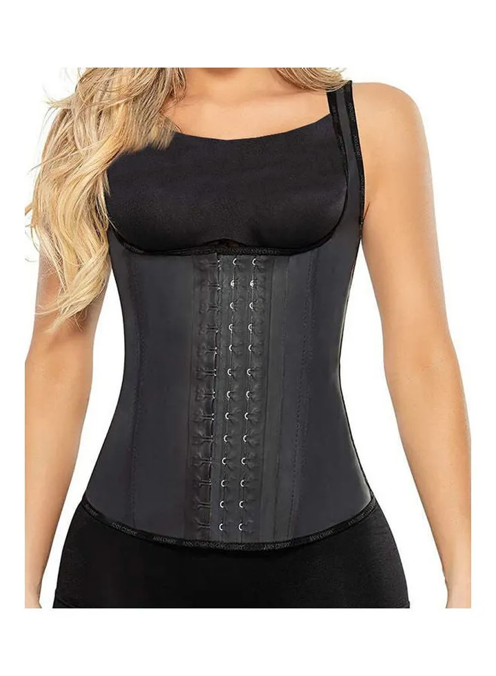 Latex Vest Corset Black