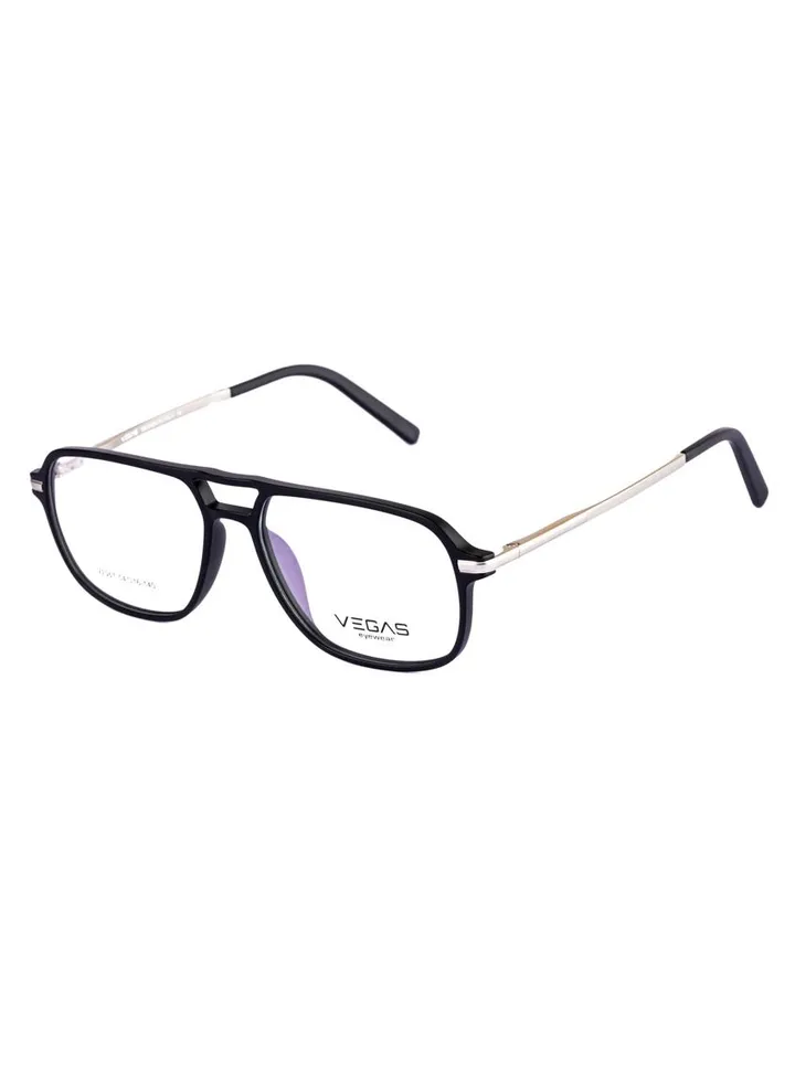 Unisex Eyeglasses V2067 - Silver * Black