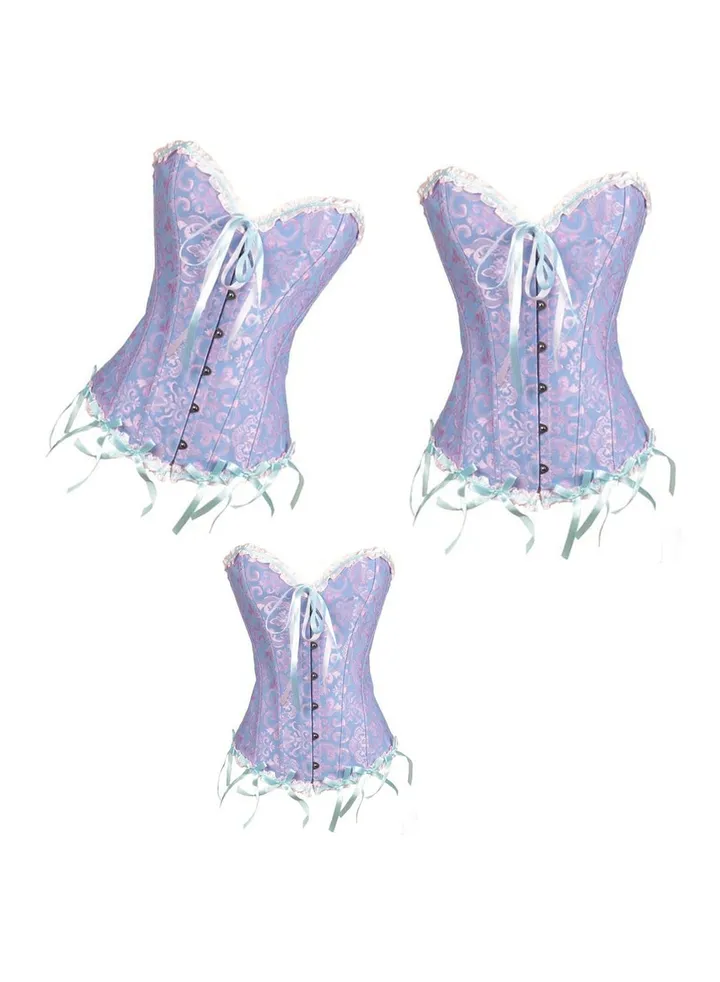 Women Corset Bridal Dress Waist Shapewear Corset Tie Up Body Shaper For Wedding and Special Occasions(Three pieces)