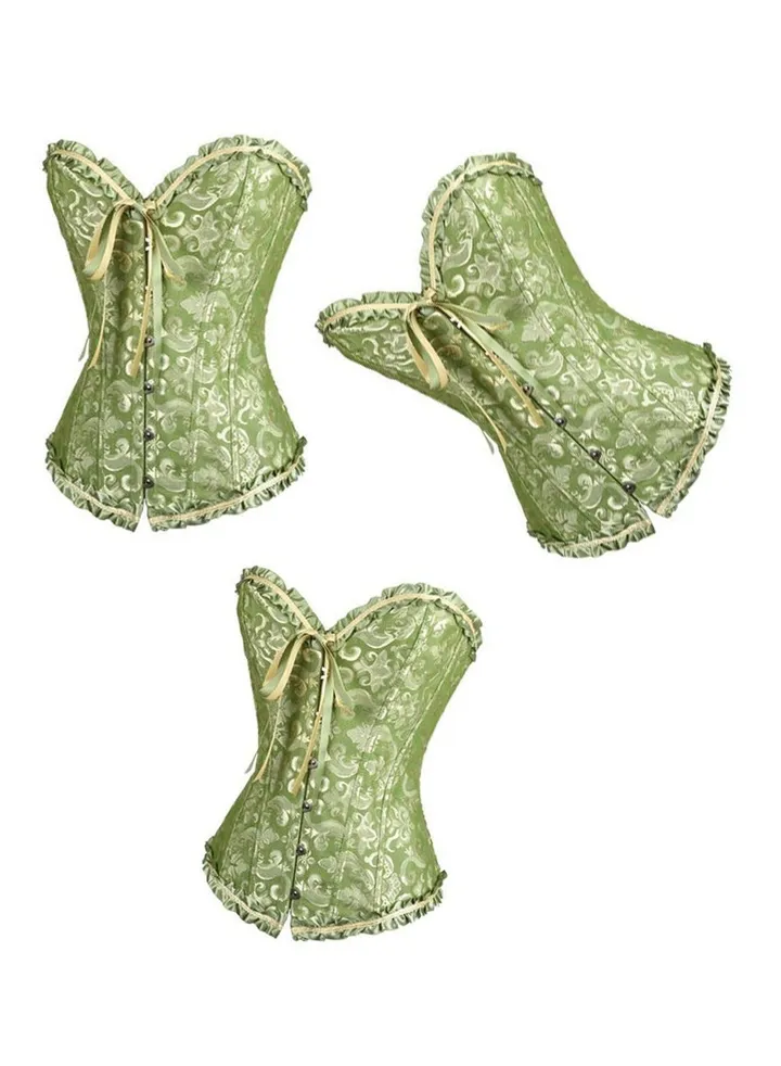 Women Corset Bridal Dress Waist Shapewear Corset Tie Up Body Shaper For Wedding and Special Occasions(Three pieces)
