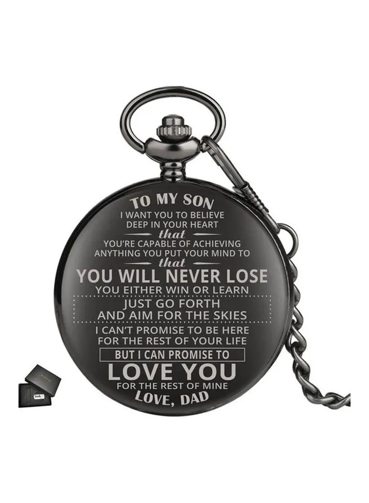 I Love You Quartz Pocket Watch