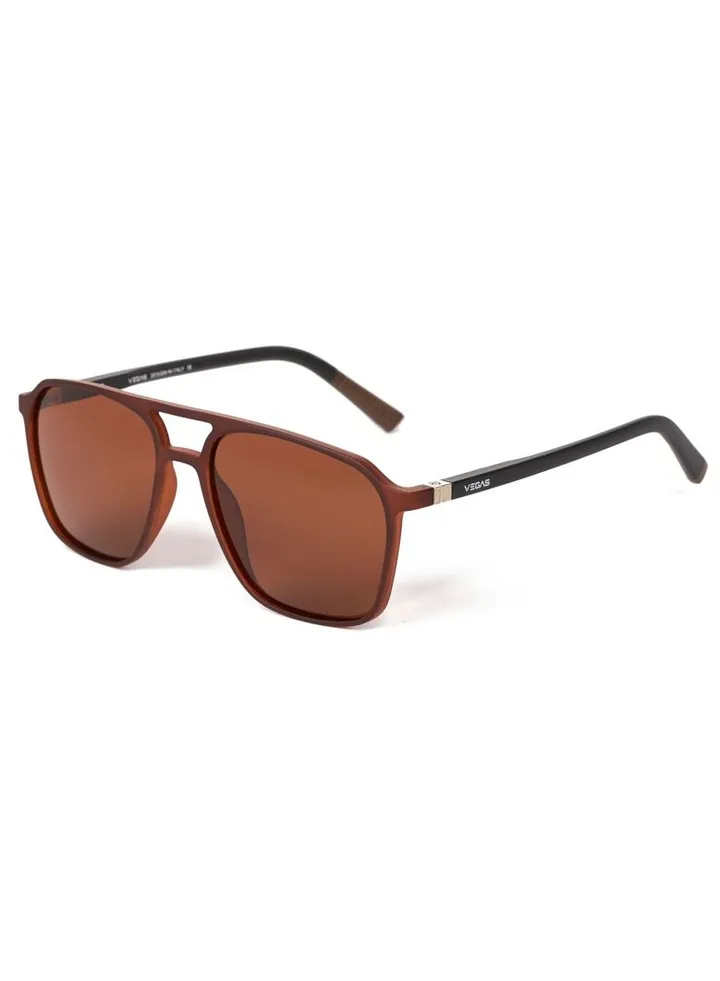 Unisex Sunglasses V2064 - Brown
