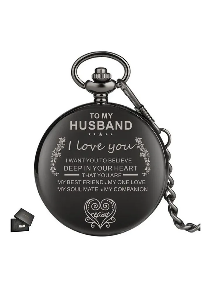 I Love You Quartz Pocket Watch