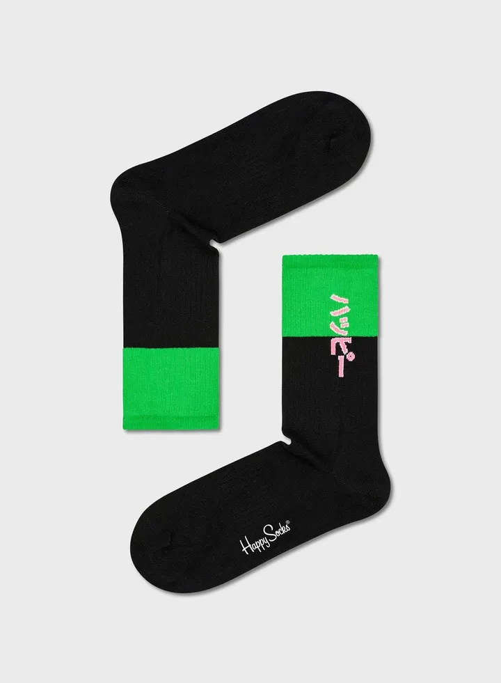 Embroidered Crew Sock
