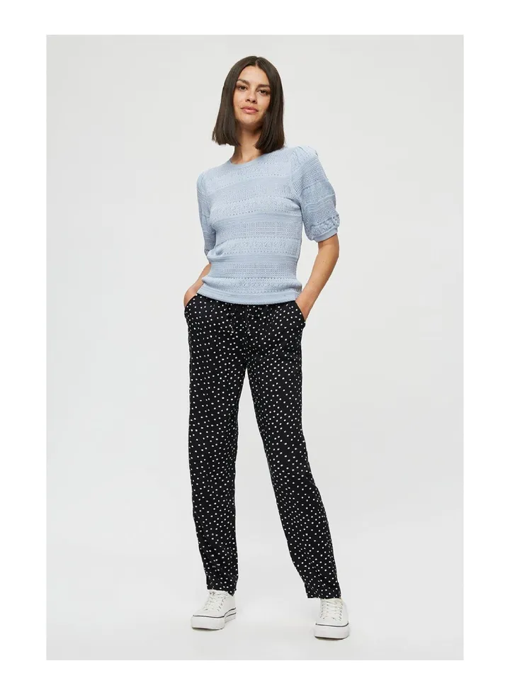 Black Spot Woven Joggers