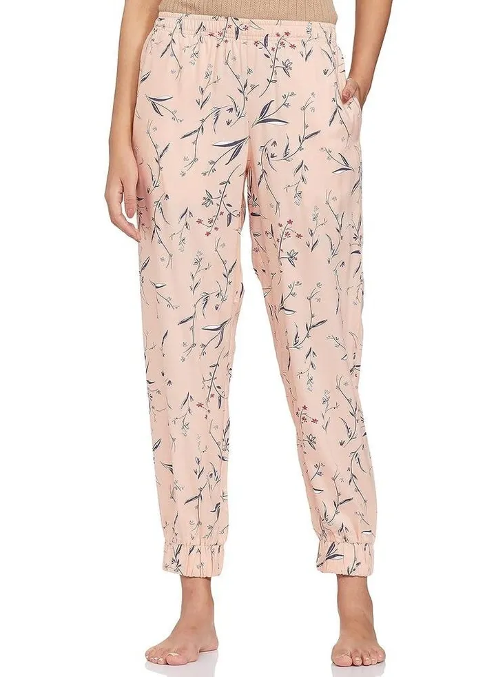 Light Pink Viscose Women Joggers