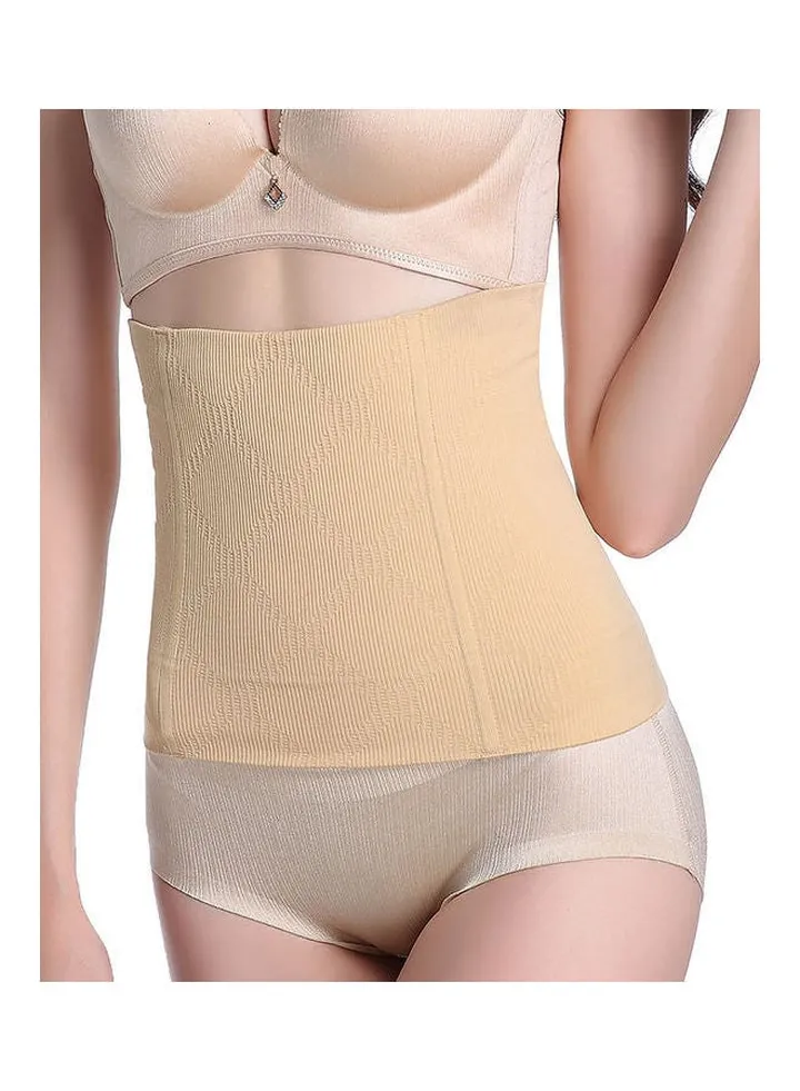 Solid Corset Shapewear Beige