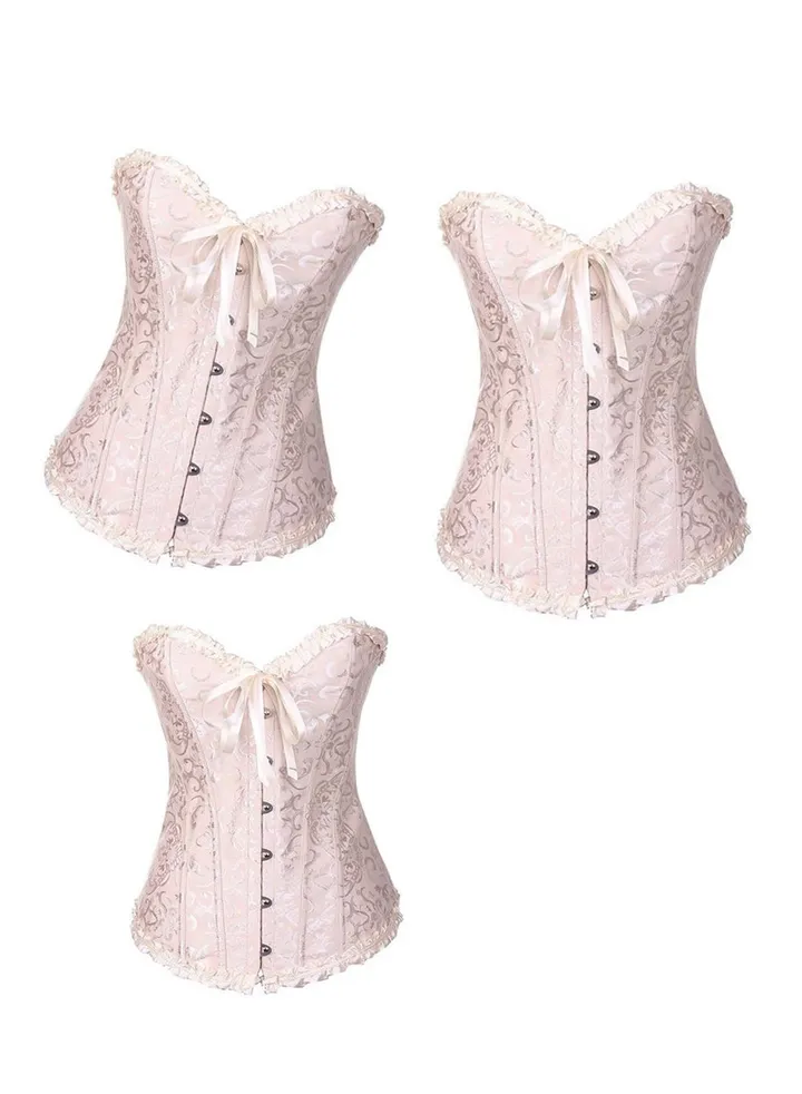 Women Corset Bridal Dress Waist Shapewear Corset Tie Up Body Shaper For Wedding and Special Occasions(Three pieces)